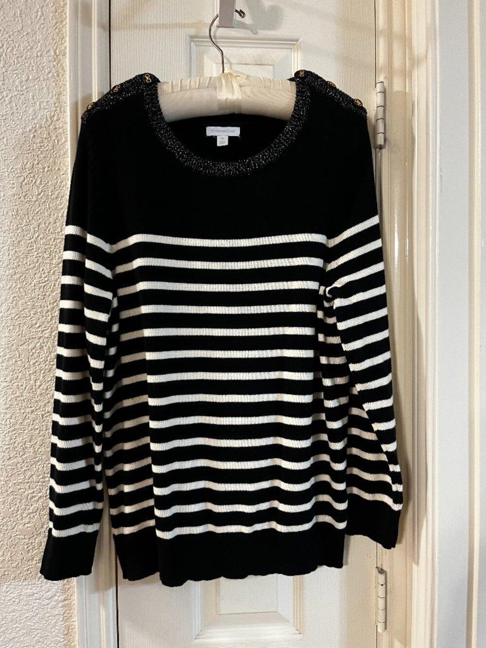 Black & White Charter Club Holiday Sweater